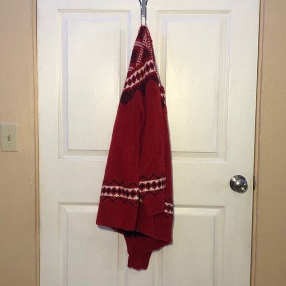 J Jill Red Sweater Fair Isle New W Tags Size XL Y - Picture 5 of 13